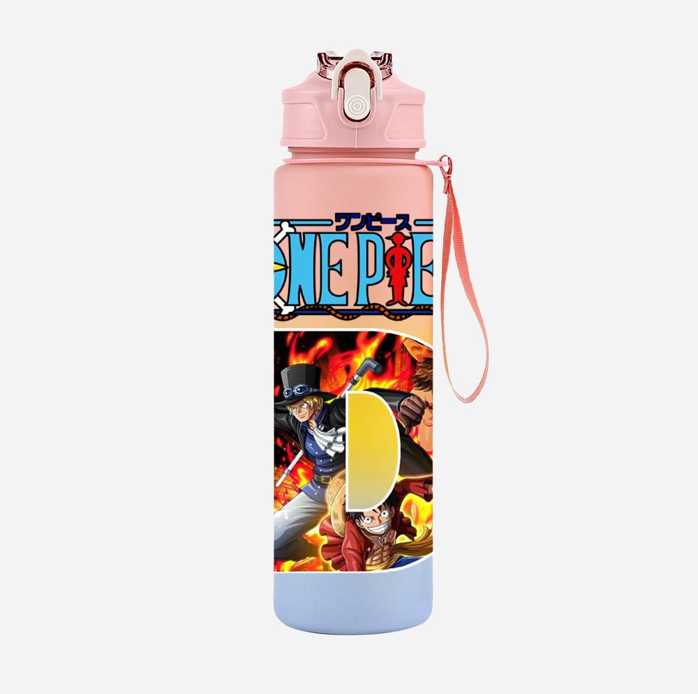 Anime A-Z English Letter Printed Character Colorful Water Cup Demon Hunters Large Capacity Outdoor Drinking Bottle Boy Girl Gift