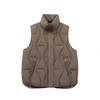 Large size pocket stand-up collar vest women's short autumn and winter new loose and light feather vest vest vest vest vest vest
