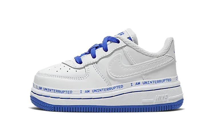 

Nike Air Force 1 Air Force 1 Force 1 07 More Than QS Leather Abrasion Resistant Low top Toddler Shoes Blue White CQ4562-100 5C