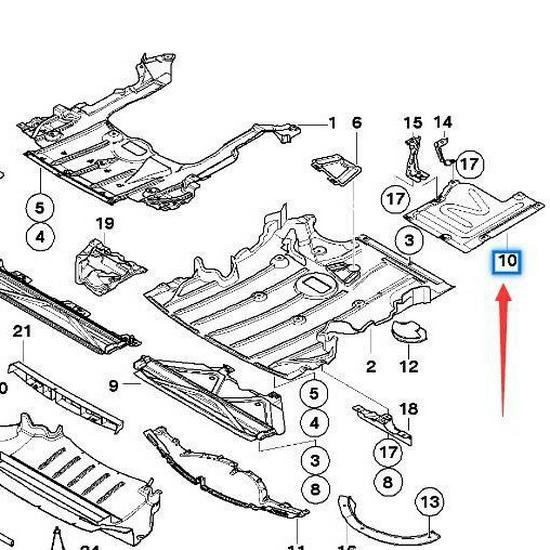 Protecție cutie de viteze BMW Seria 3 E90/E91/E92 (51757163562)