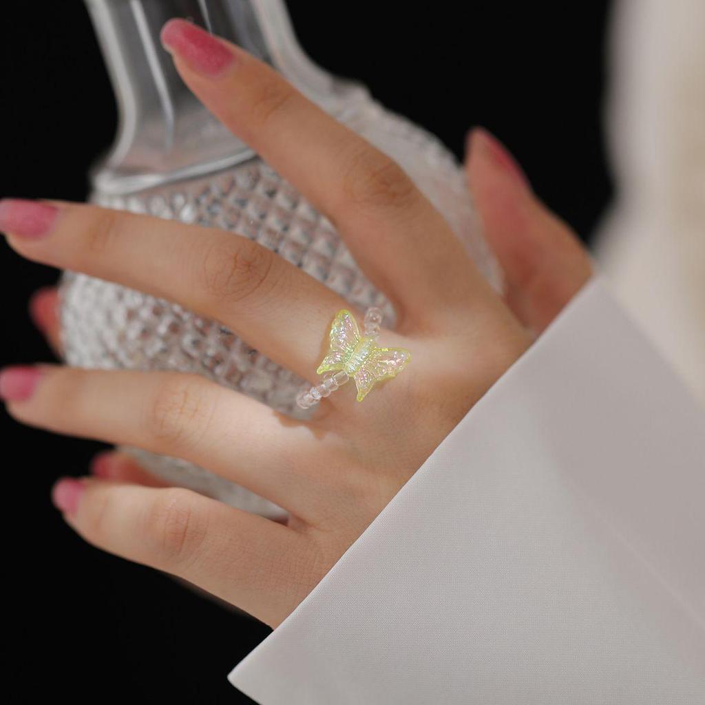 European & American Stylish Butterfly Ring - Elegant & Dreamy Light Luxury for Women