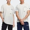 Adidas Outdoor Round Neck Pullover Sports Short Sleeve T-Shirt Unisex Tops Bright-White HB8914