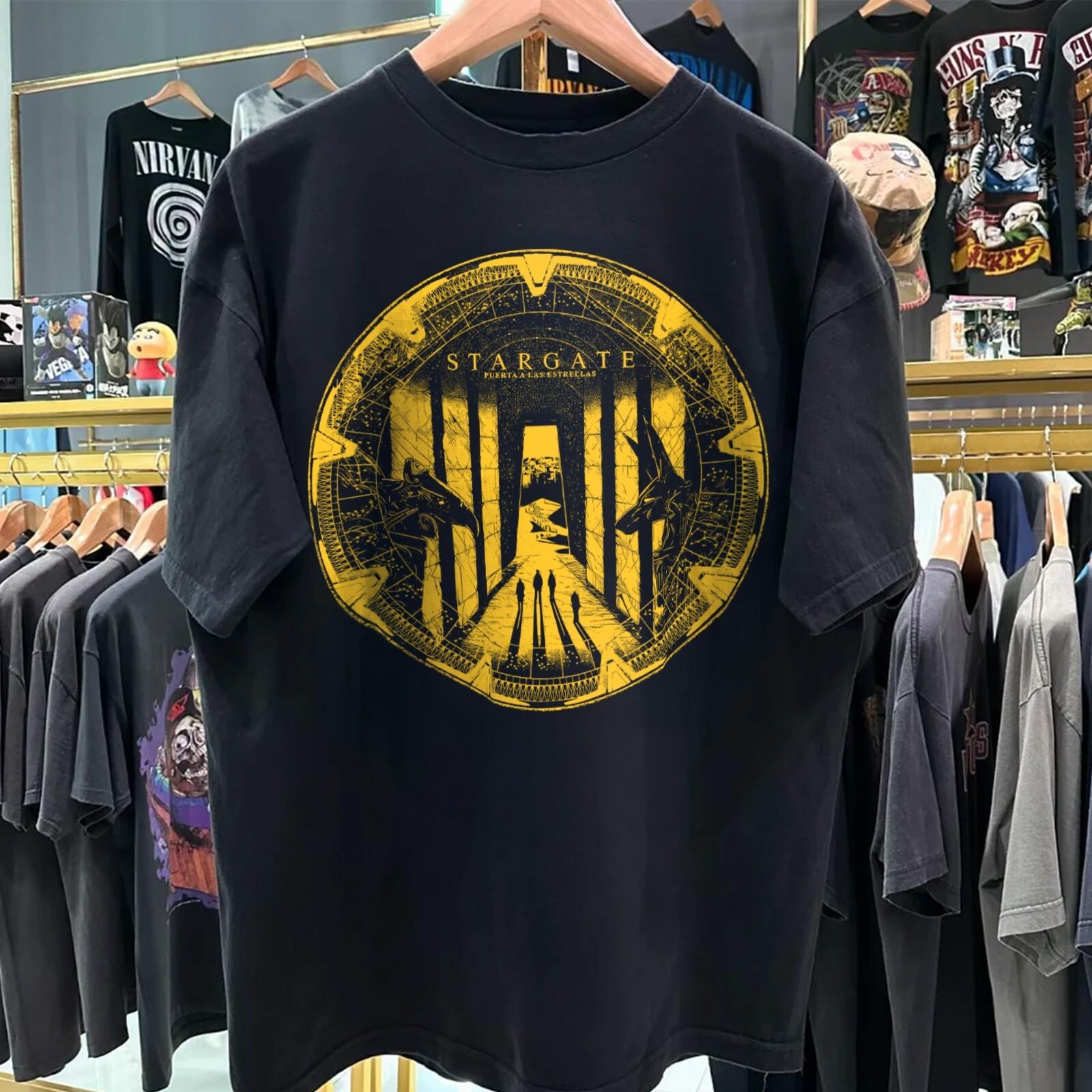 Stargate SG1 Kurt Russell Retro T-Shirt Mens Womens Tees Top UFO Aliens Portal Tee M