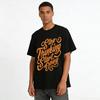 Stop Thinking Start Doing Slogan Print Casual Crew Neck Tee Pure cotton T-shirt