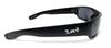 Locs Mad Dog Hardcore Gangster Cholo Narrow Rectangular Black Sunglasses, Color