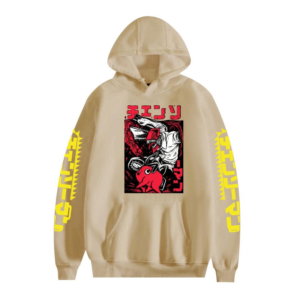 Chainsaw Man Hooded for Aldult Streetwear Hoodie Printed Unisex Hooded Pullover