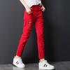 2024 Summer Women's Slimming Ripped Jeans - Trendy Nine-point Casual Pants