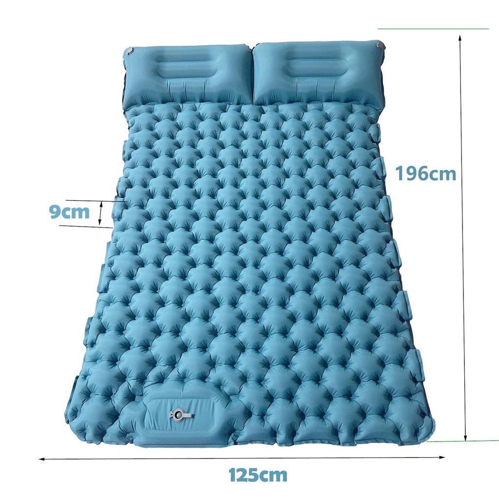 Portable Lightweight Outdoor Inflatable Camping Mattress: Moisture-Proof Air Pad for Car and Camp Use