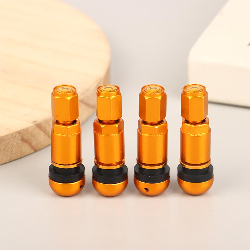 4 Buc. Aliaj Aluminiu Mașină Tubeless Roată Anvelopă Valvă Durabilă Profesională Accesorii Anvelopă Auto Tijă Fund Rotund Capac Hexagonal Mașină