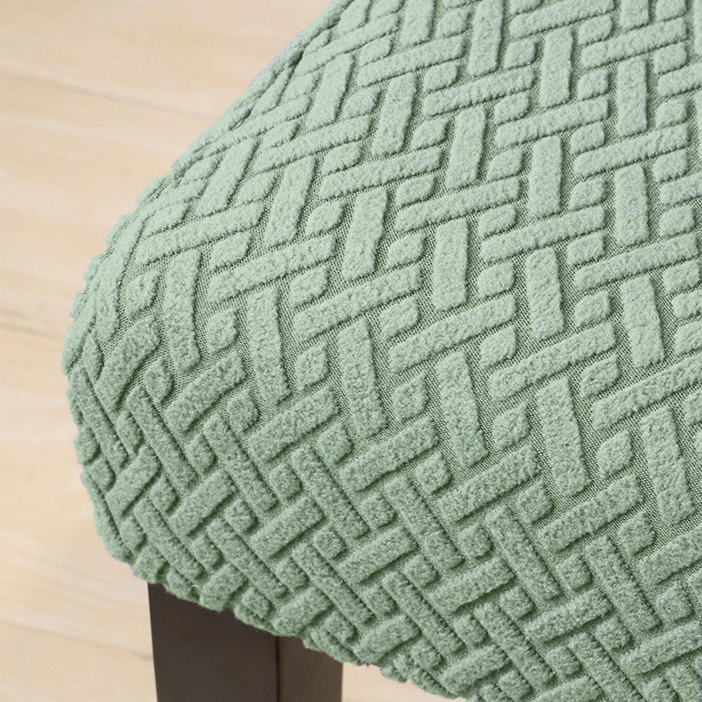 Thick Jacquard Chair Covers Soft Elastic Fabric Chair Seat Case Dining Room Removable Chair Slipcover Solid Color Restaurant 1pc