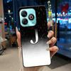 Lucky Letter Jelly Color Simple Phone Case For ZTE Blade A75 4G Soft Black Case ZTE Blade A75 4G Anti-scratch Cover