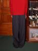 THE GREEN LAB Double Waist Striped Slacks [Navy]
