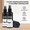 1pc Screen Cleaner Spray Glass Cleaner Spray Microfiber Cloth for Glasses Camera Lenses All Glass Surfaces