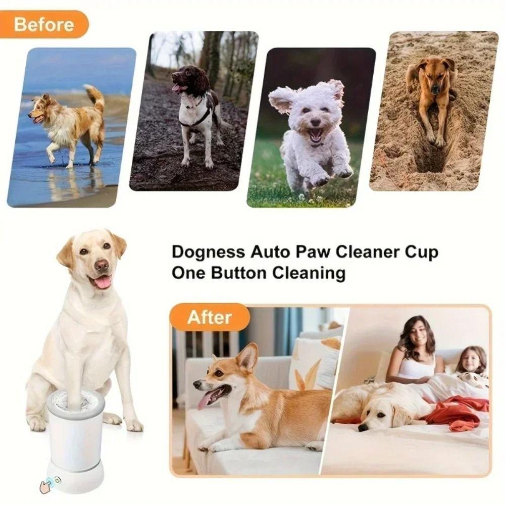 Usb Charging Electrical Pet Paw Cleaner Silicone/Plastic Dog Paw Cleaning Cup  Cat Dog Paw Cleaner