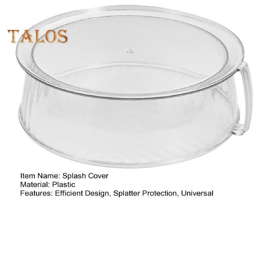 Microwave Splatter Cover for Food 9.4 Inch Microwave Plate Food Cover with Easy Grip Handle Anti-Splatter Lid BPA Free Microwave Cover for Most