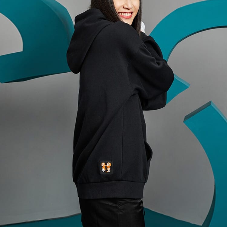 Li Ning X Disney Sweatshirts Unisex Black Hooded Moderate Regular AWDQB74-3