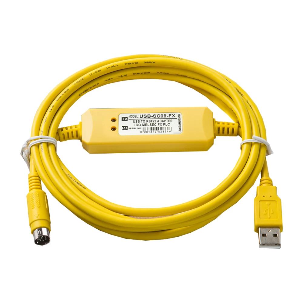 USB-SC09-FX 3M кабель для программирования кабель для загрузки подходит для ПЛК FX-USB-AW FX2N/FX1N/FX0N/FX0S/FX1S/FX3U