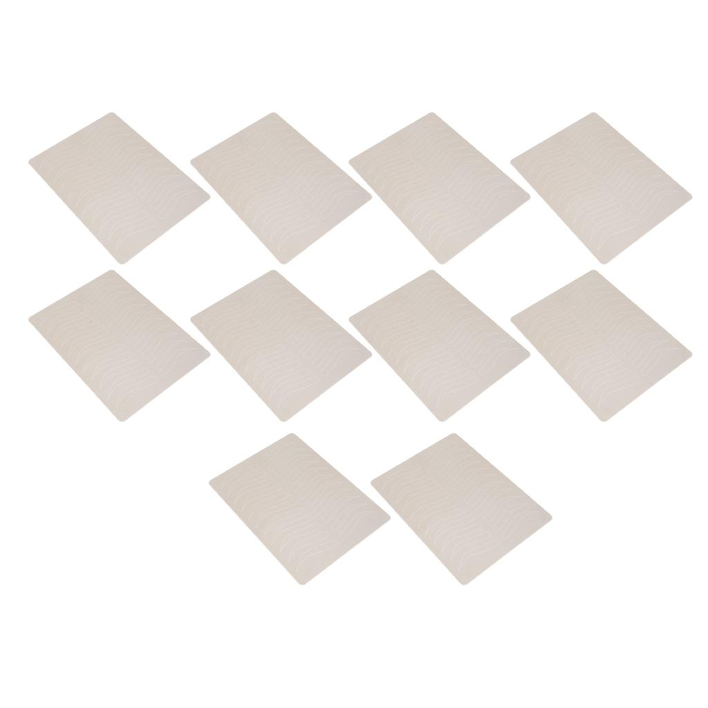 10Pcs Microblading Practice Skin One Sided Pattern 11 Pairs Inkless Silicone Eyebrows Practice Skin