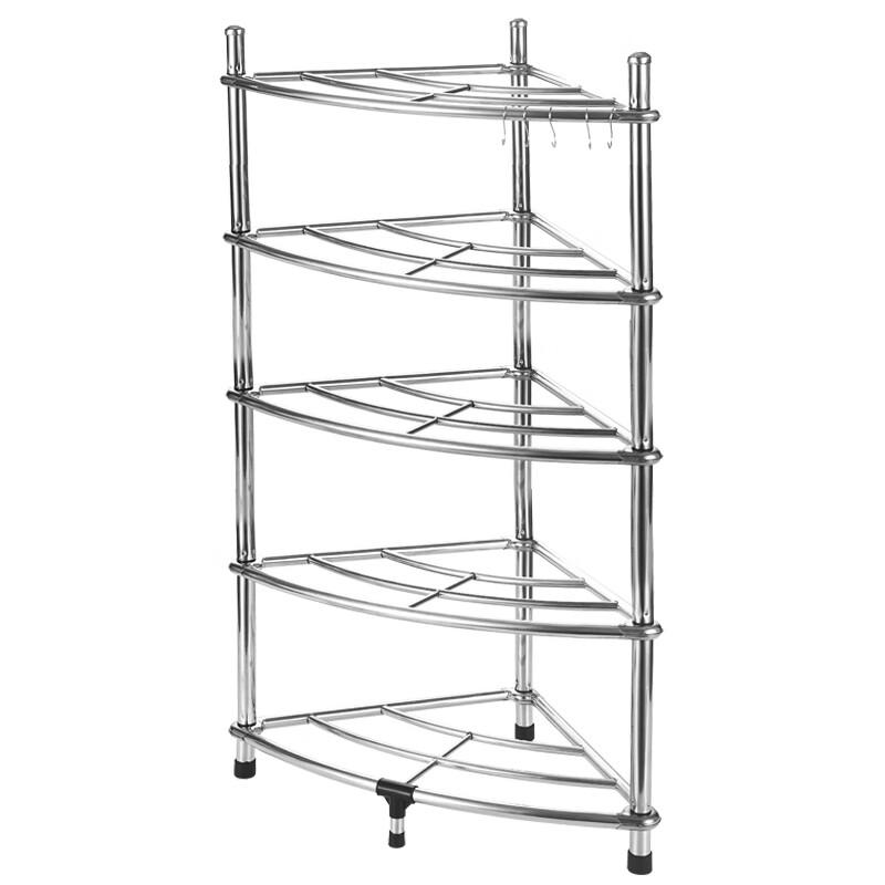 Nordic 5-Tier Thickened Triangular Corner Storage Shelf