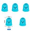 5/10Pcs Silicone Finger Sleeve Slip Antis-scalding Needle Flip Book Money Playing Piano Thimble Tip Hollowed Out Breathable