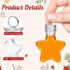 10/20pcs Star Shaped Clear Plastic Fillable Ornament Balls 50 Ml For Christmas Tree Decoration Diy Candy Drinks Wishing Bottles