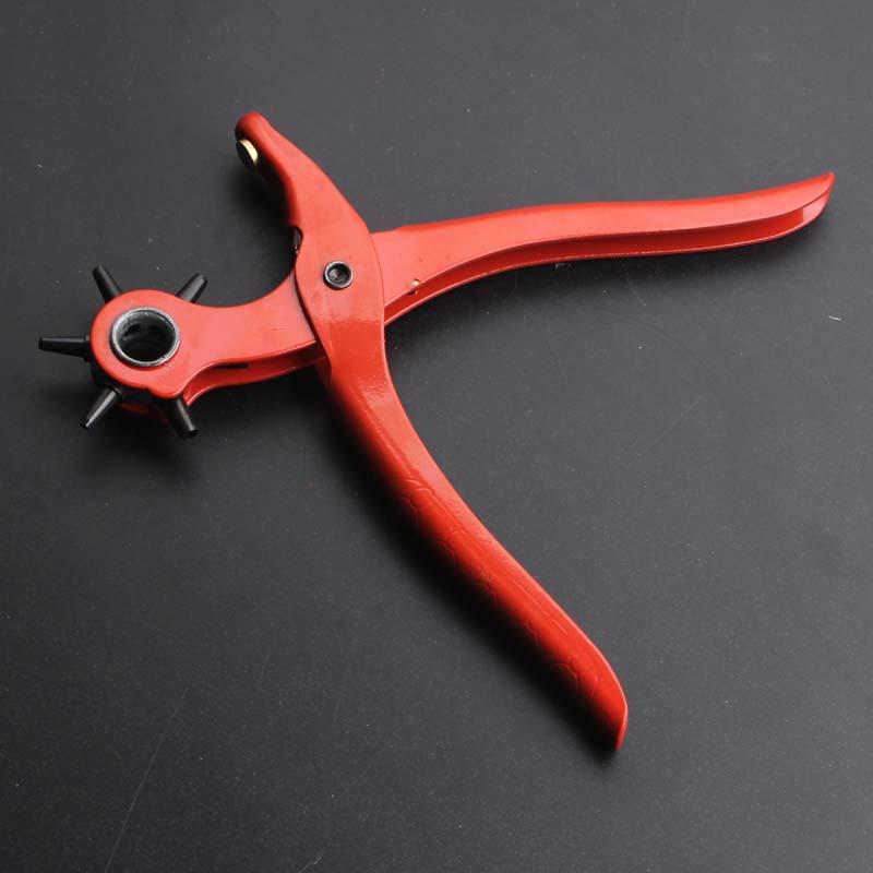Red Single Section Hole Punch Pliers