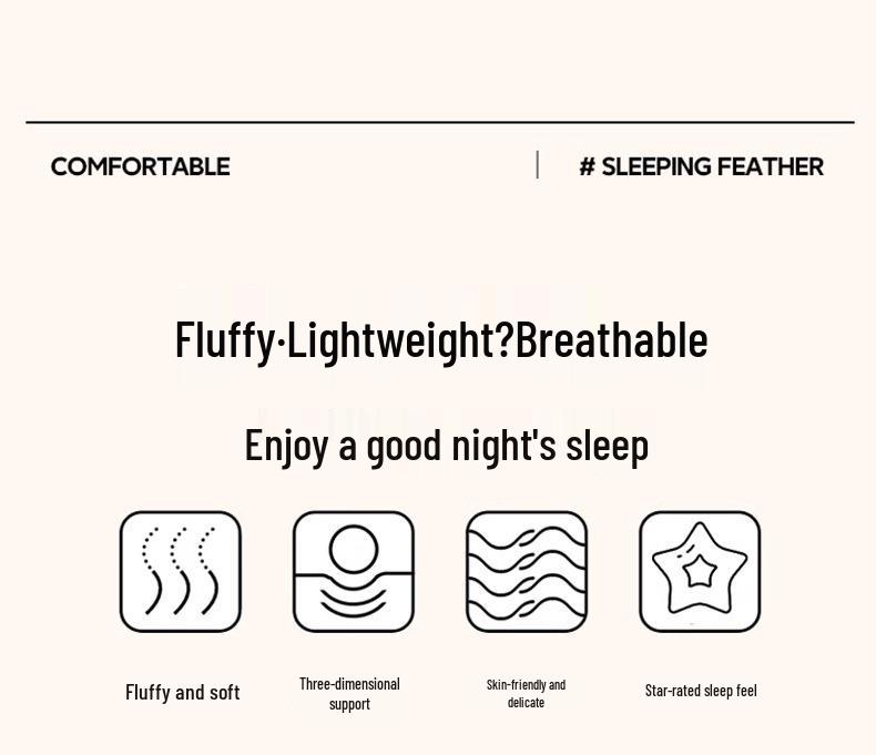 Class A 100% Cotton Ultra-Soft Pillow Pair - Neck Protection & Spine Support