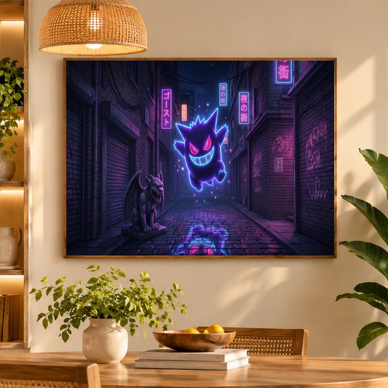 5D Diamond Painting Gengar DIY Full Drill Diamond Art Kit Home Decoration