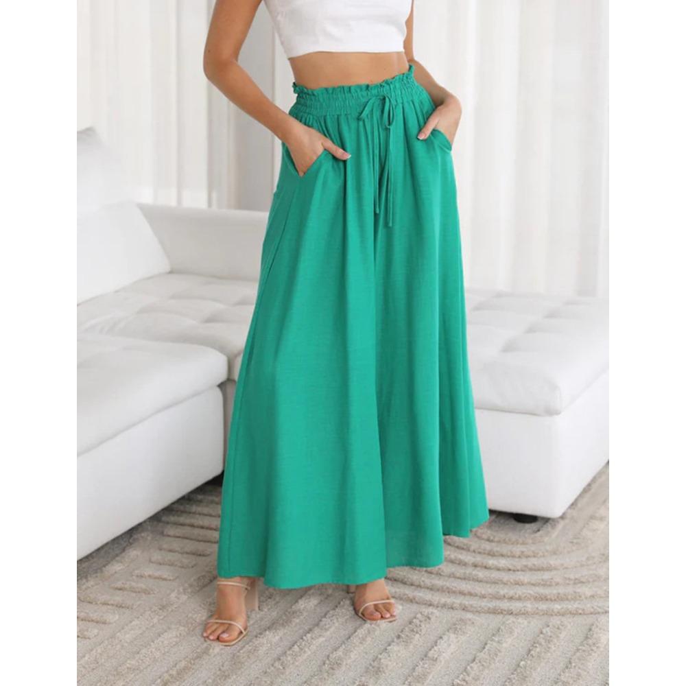 

Casual Wide-leg Explosion Loose Casual Fashion Trousers Women navy зелений