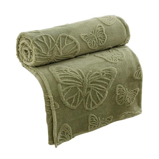 3D Butterfly Baby Blanket Double-Sided Flannel Soft Throw Blanket Fluffy Infant Toddler