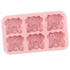 1Pcs Cartoon Animal Swan Love Soap Candy Cookies Ice Cube Tray Mold Bulldog Chocolate Silicone Mold Kitchen Baking Tools!