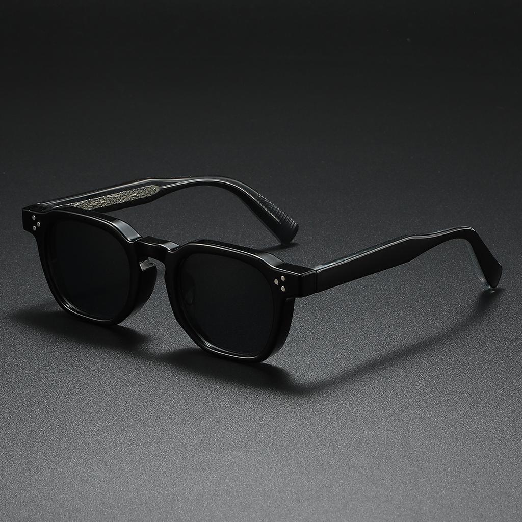 New Sunglasses Unisex Metal Core Square Sun Glasses Rivets Women Shades Driving Glasses Uv400
