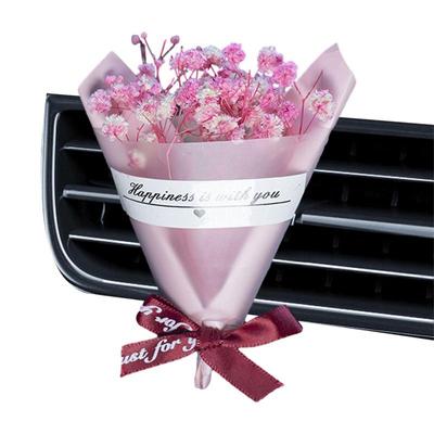 Gypsophila Dry Flower Car Air Freshener Creative Bouquet Perfume Car Air Vent Clip Fragrance Clip Auto Interior Accessories