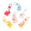 2026 Chinese  Year Mascot Horse Resin Keychain Decor Cartoon Cute Year Of The Horse Keyring Bag Pendant Gifts Accessory