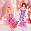 3 Sets 30cm Girl Doll Clothes Girls Doll Accessories Mermaids Evening Gown Dress Fur Shawl Shoes Outfit Doll Clothing(NO DOLL)