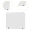 Desk Divider Panel with Clamps for Computer Workspaces Freestanding Shield