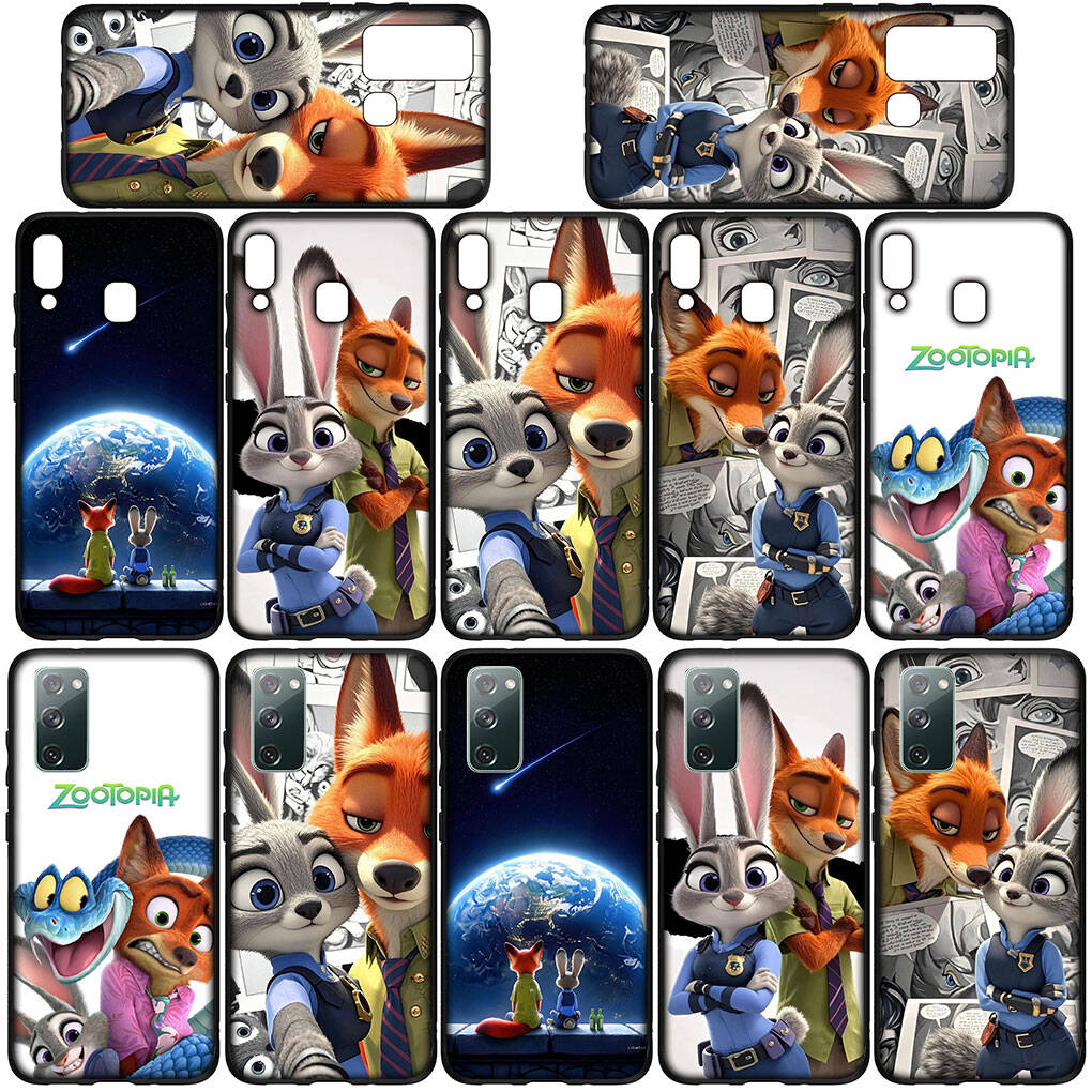 Phone Case for iPhone 17 16 15 Plus Huawei P30 P20 Lite Y9 Redmi Note 14 12 11 13 Pro Max OPPO A60 A80 A40 A18 Nick Garys Judy Comics Zootopia 2 Cover