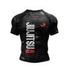 New 3D Printed Sports Training T-shirt, Fast-drying and Breathable Oversized Boxing Jiu-jitsu Uniform Top