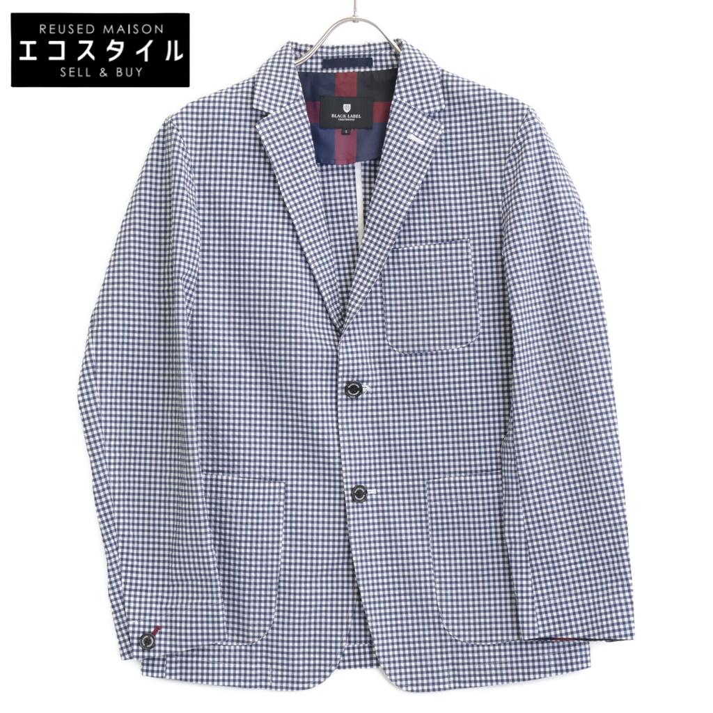 BLACK LABEL CRESTBRIDGE White X Navy Gingham Check Single Jacket Jacket S White / NavyUsed