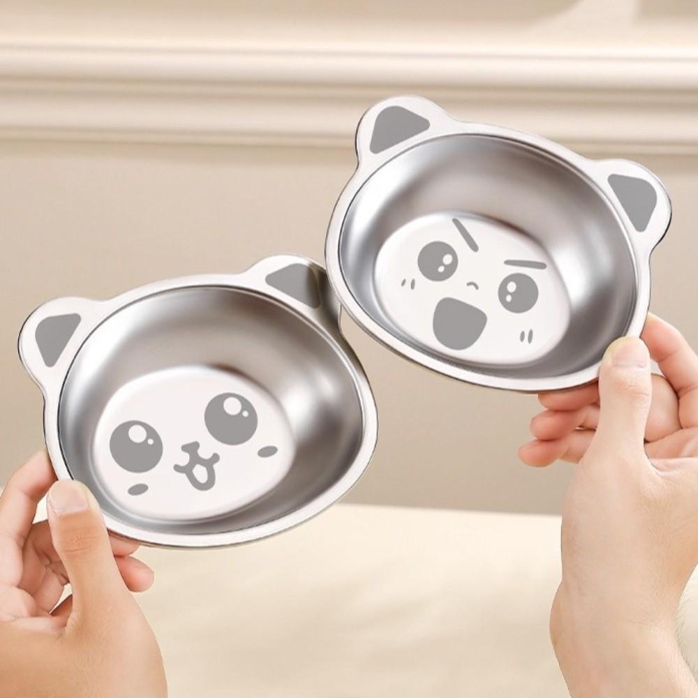 Cute Bear Design Kid Meal Bowl Anti Scalding Salad Bowl Portable Kid Dinner Bowl  Tableware