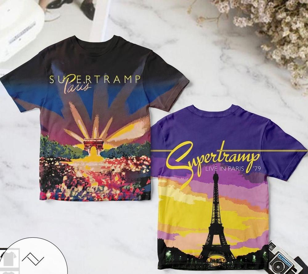 Supertramp Paris Live Album Cover AOP T-shirt Unisex T-Shirt L