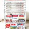 Newspaper & Magazine Display Stand with Brochure Holder for Office Organization and Storage