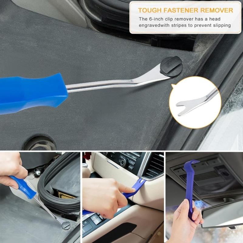 6pcs Automotive Interior Trim Removal Kit Featuring Not Marring Tip Universal for Dashboard Repair Sound System Fixes