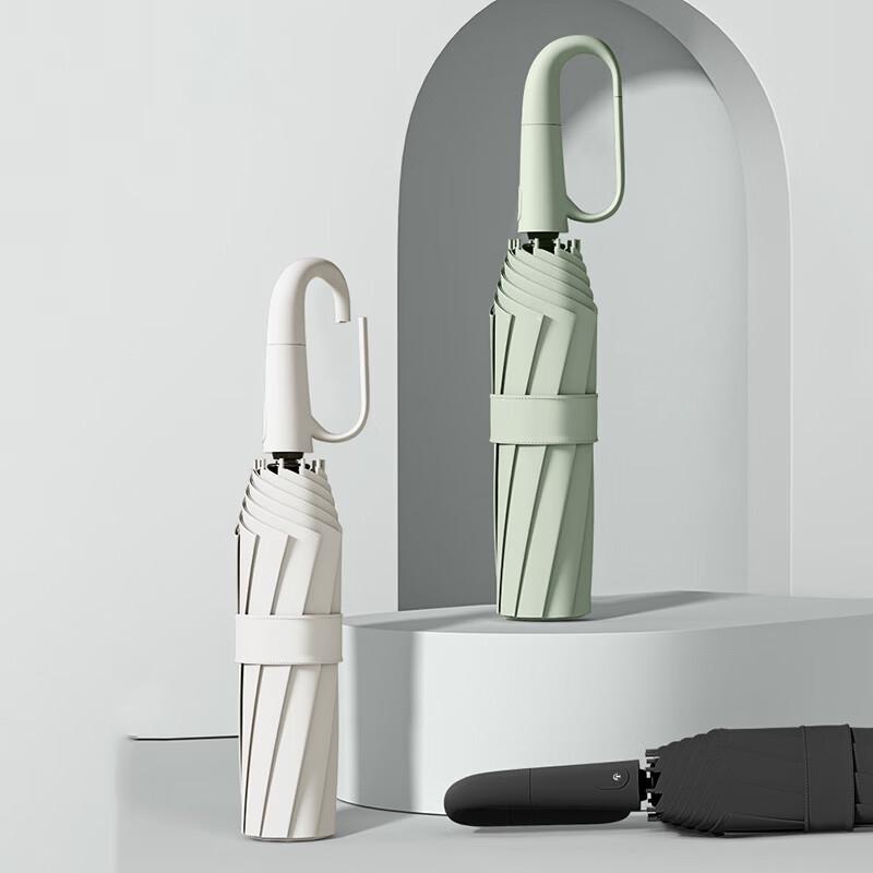 60-Rib Black Glue Automatic Sun/Rain Umbrella