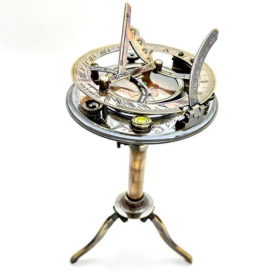 

Латунный солнечный компас 30,48 см с треногой