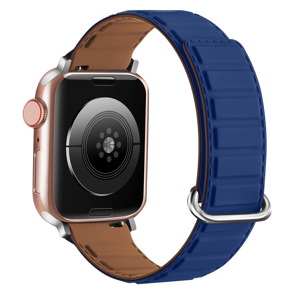 Silicone Strap for Apple Watch Ultra 3 2 1 49mm/Series 11 10 46mm/9 8 7 45mm/SE3 SE2 SE 6 5 4 44mm/3 2 1 42mm Magnetic Buckle Watch Band