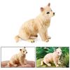 Wolf Figurines Set of 4Pcs Realistic Animal Figures for Landscape Decorations Early Educational Toy Birthday Party Gift