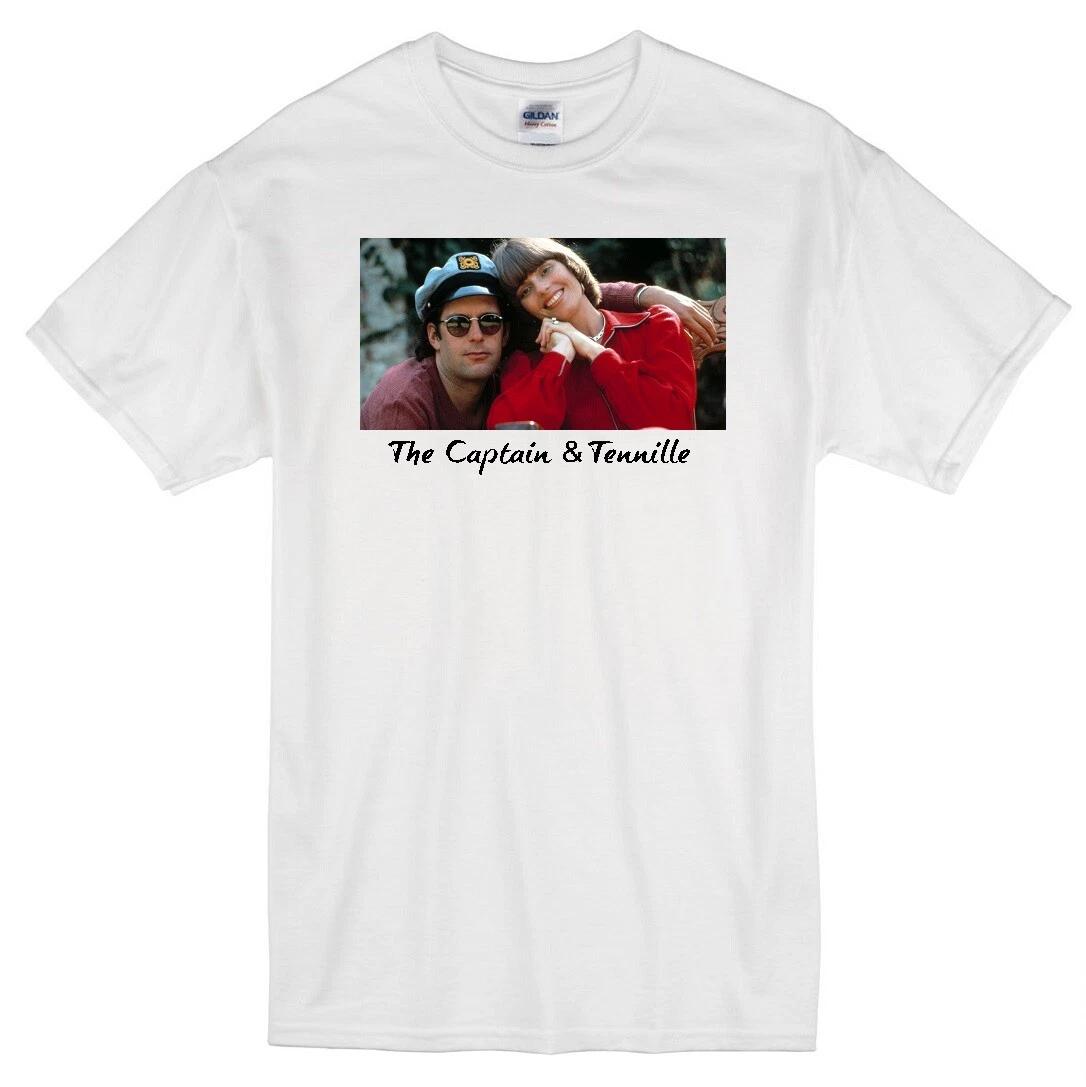 

THE CAPTAIN & TENNILLE RETRO MUSIC WHITE T-shirt M