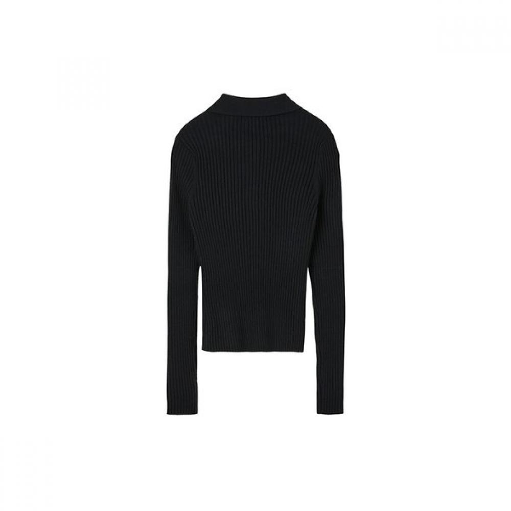 LAP Slim Collar Button Knit As1kg261