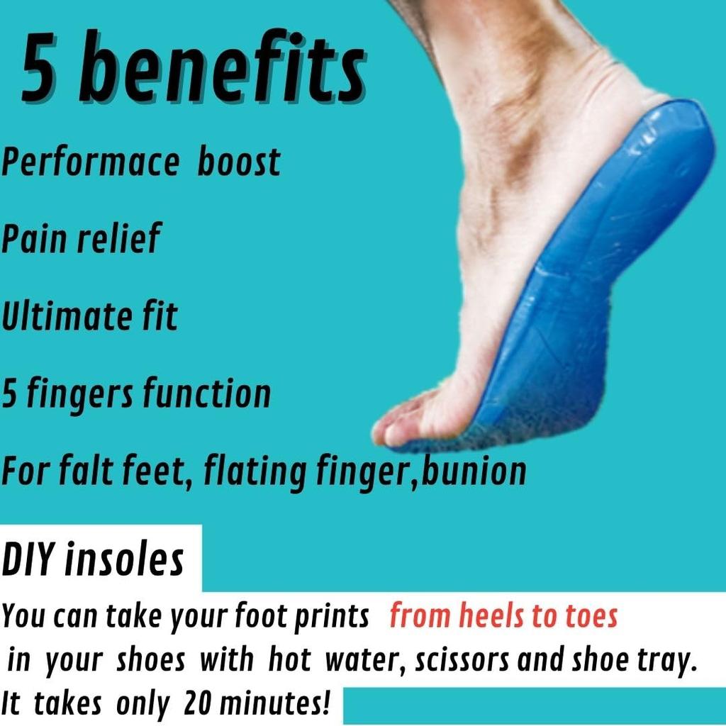 Innersula Smärta i fotsulorna på den flytande platta plantar fasciit Använd tårna för att minska trötthet Unisex M 5-tåfötter, hallux valgus, tår, fötter,